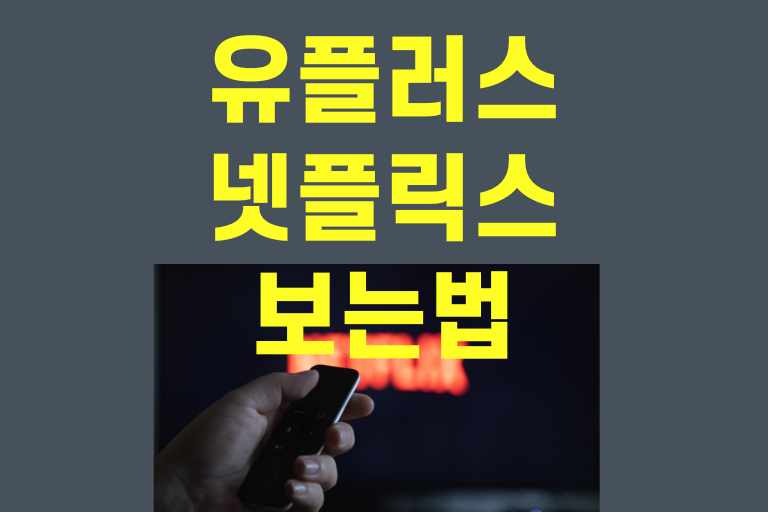 유플러스 넷플릭스 보는법