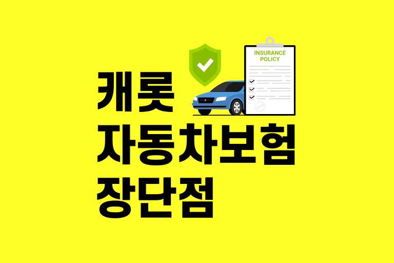 캐롯퍼마일자동차보험 단점 장점 주의사항