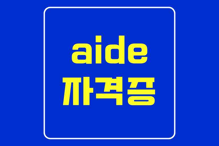 aide 자격증