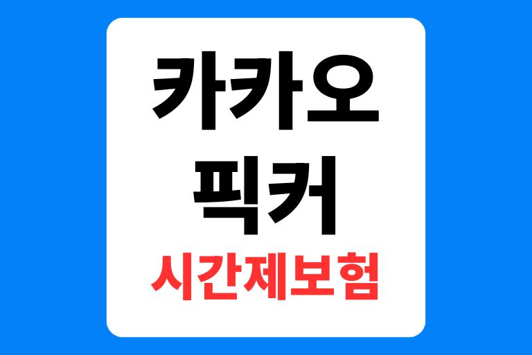 카카오픽커 시간제보험