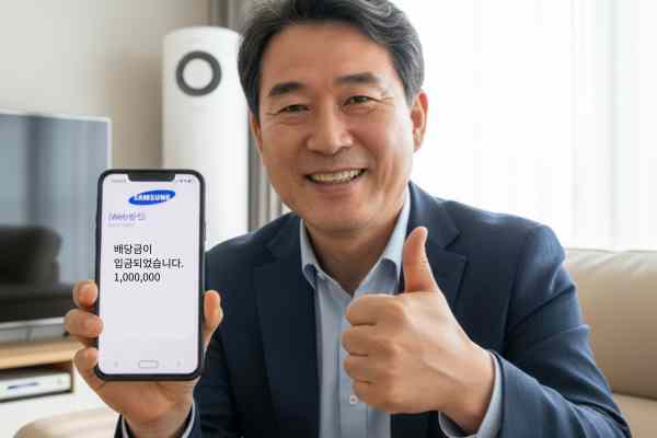 삼성전자 배당금 받는법