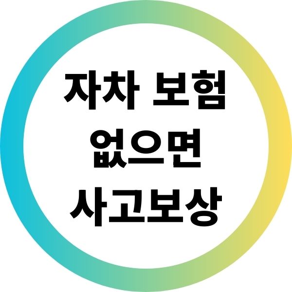 자차보험 없는 사고 보상